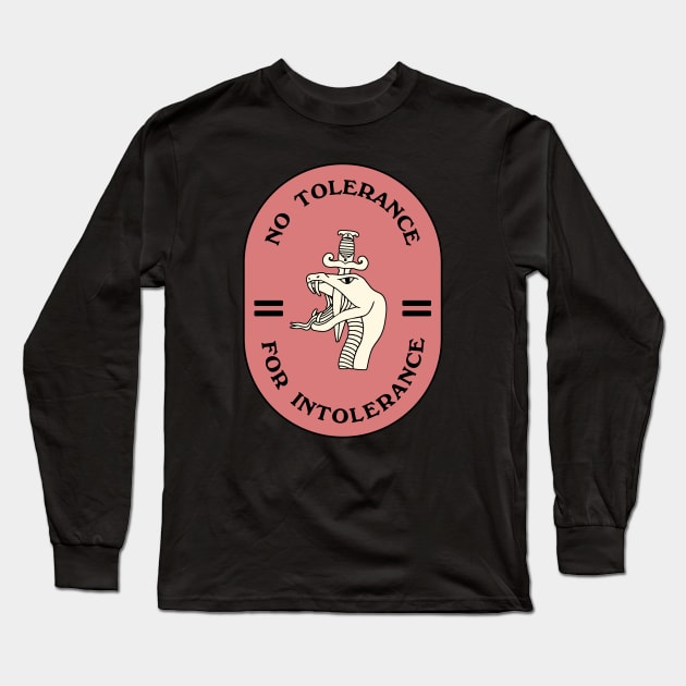 No Tolerance for Intolerance Long Sleeve T-Shirt by Football from the Left